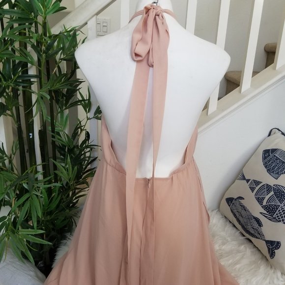 Lulu’s Wrap of Luxury Convertible Dress Blush Nude Color XL NWT New - Picture 6 of 8
